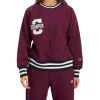 Flash Sale 🌟 Champion Reverse Weave Collegiate Heritage Crew Sweat In Dark Berry Purple ⭐
