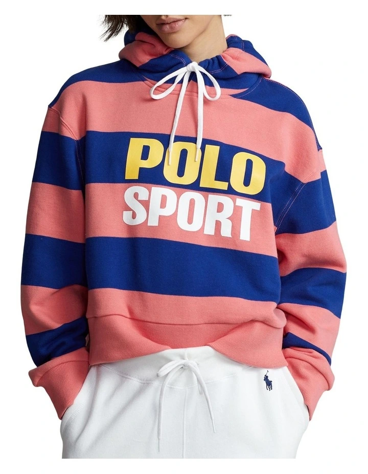Brand new β¨ Polo Ralph Lauren Polo Sport Oversized Fleece Hoodie In Multi π€©