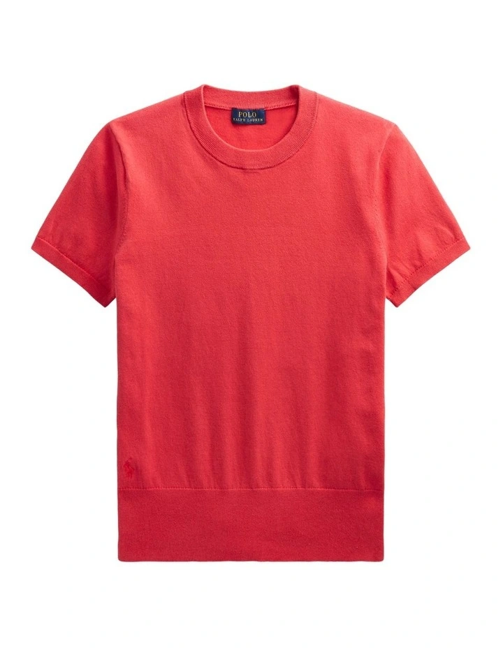 Deals π Polo Ralph Lauren Cotton-Blend Short-Sleeve Sweater In Red π€© - Image 4