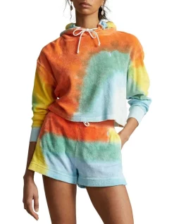 Buy 🛒 Polo Ralph Lauren Tie-Dye Cropped Hoodie In Multi 🌟