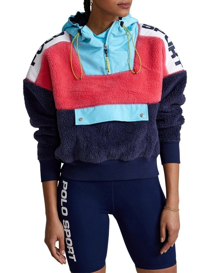 Best Sale π€© Polo Ralph Lauren Polo Sport Hybrid Quarter-Zip Hoodie In Multi β€οΈ