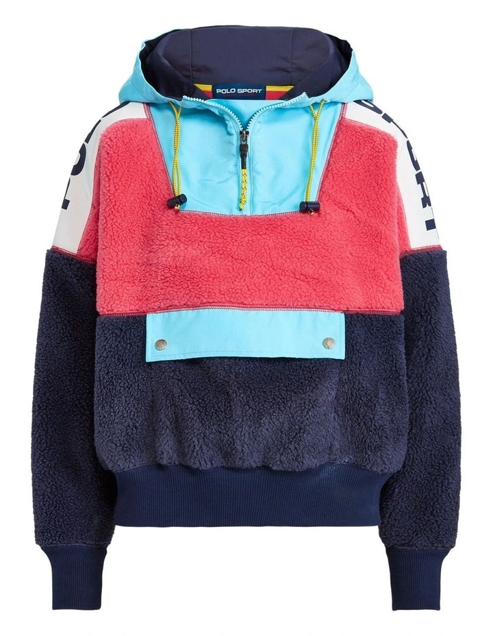 Best Sale π€© Polo Ralph Lauren Polo Sport Hybrid Quarter-Zip Hoodie In Multi β€οΈ - Image 4