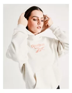 Promo ❤️ Reebok Classics Big Logo Hoodie In Chalk 🤩