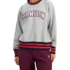 Flash Sale ✨ Champion Reverse Weave Collegiate Heritage Crew Sweat In Oxford Heather 💯