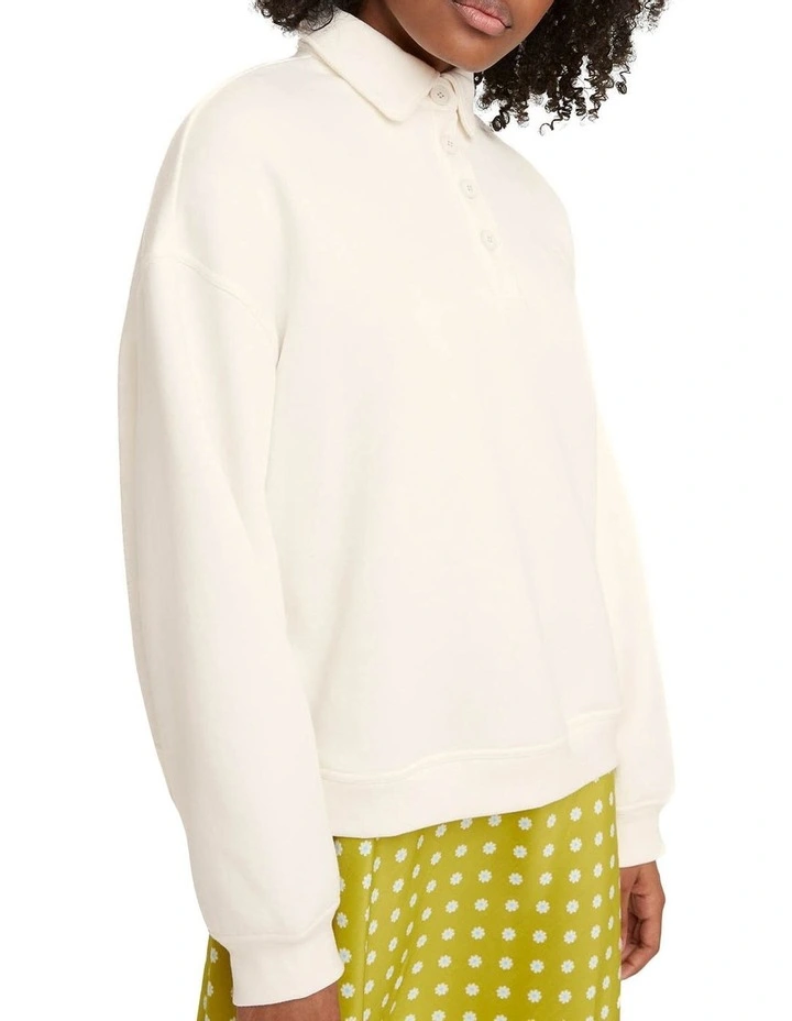 Top 10 π Levi's Stevie Sweatshirt Sugar Swizzle White π - Image 3