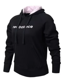 Outlet 👍 New Balance Logo Hoodie Black ✨