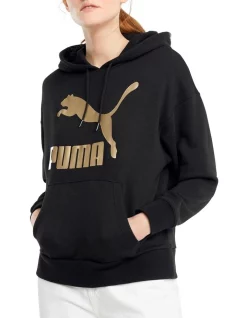 Coupon π PUMA Classics Logo Hoodie Black/Gold π₯