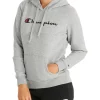 Cheapest ⭐ Champion Script Hoodie Oxford Heather 👏