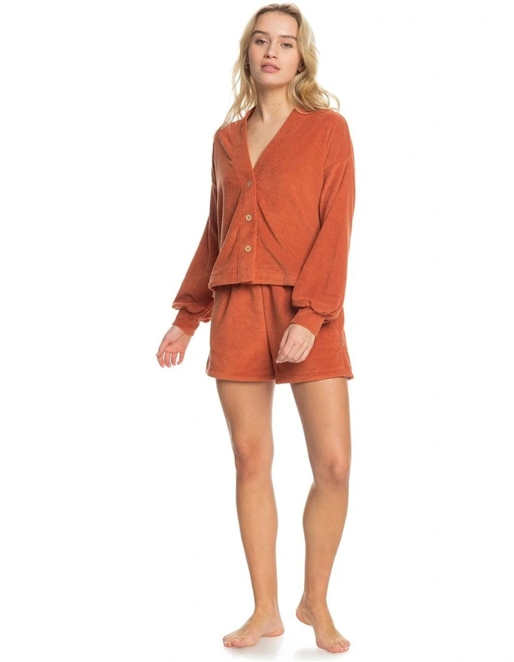 Promo β¨ Roxy Threes Company Towel Fabric Cardigan In Baked Clay π€© - Image 6