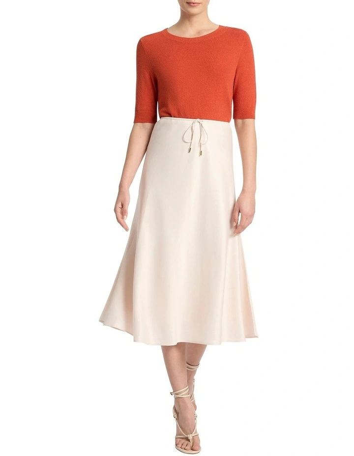 Brand new π David Lawrence Terry Cotton Knit Tee In Tangerine β - Image 3