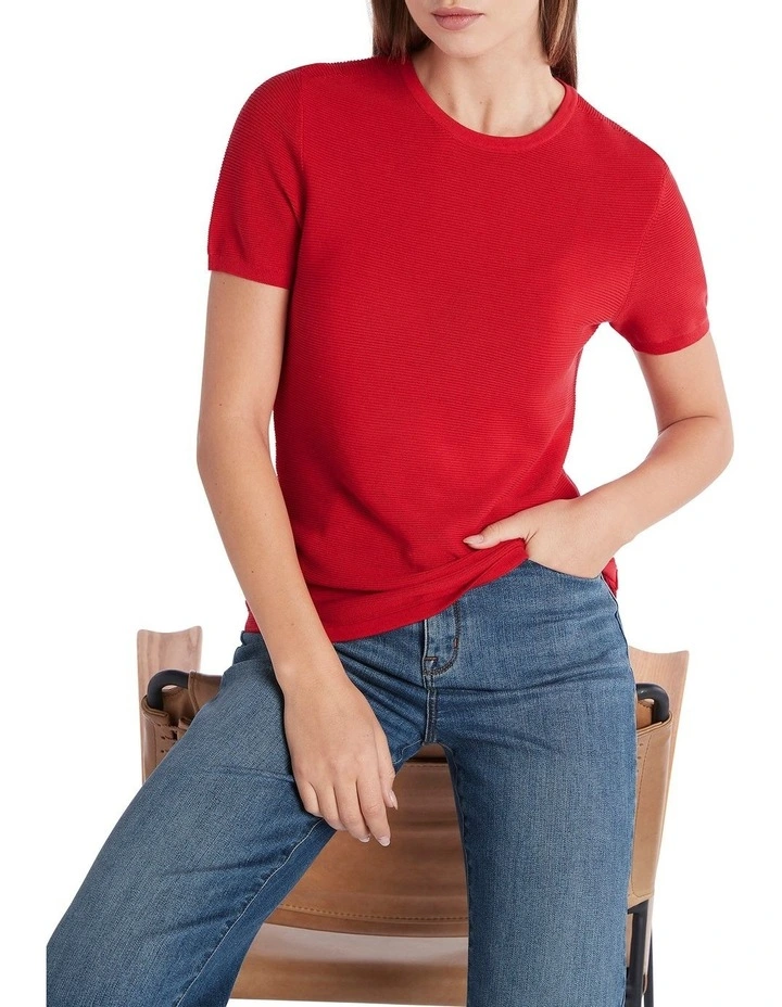 Promo β€οΈ David Lawrence Ellery Knit Top In Poppy β - Image 4