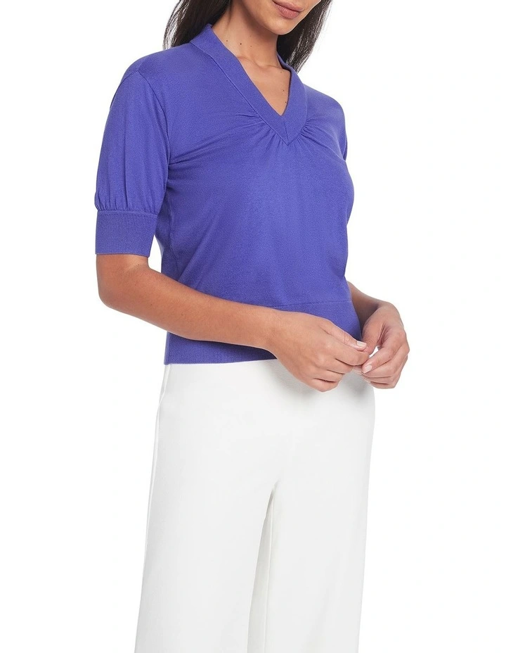 Discount π David Lawrence Nuala V Neck Knit In Baja π