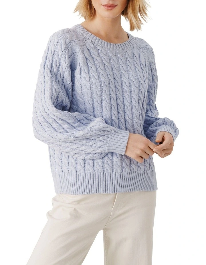Discount π Part Two Nalinepw Pullover Jumper Heather Blue π - Image 2