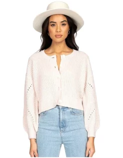 Wholesale 🎁 Rusty Caspian Skimmer Cardigan Knit Pink 🤩