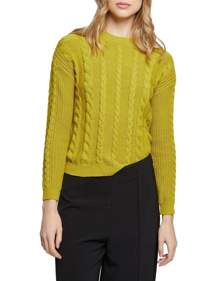 Top 10 β Oxford Kiki Cotton Cable Knit Acid π