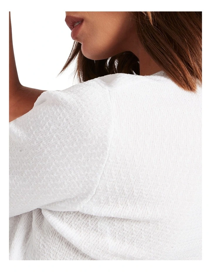 Buy π David Lawrence Kora Knit Tee In Ivory π - Image 4