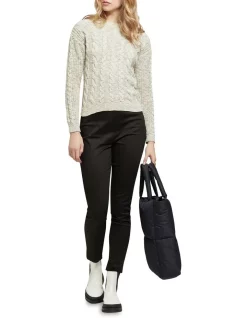 Best reviews of β Oxford Kiki Slub Cotton Cable Knit Jumper Grey π€©