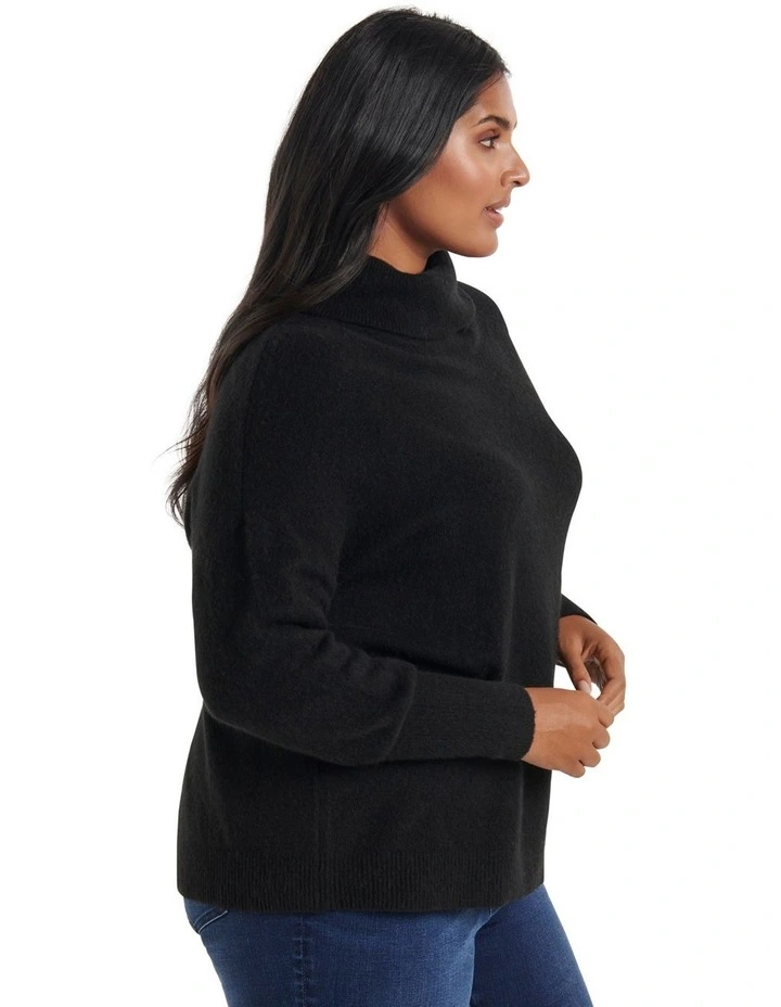 Cheapest π₯ Forever New Curve Minnie Roll Neck Knit Jumper Black π - Image 3