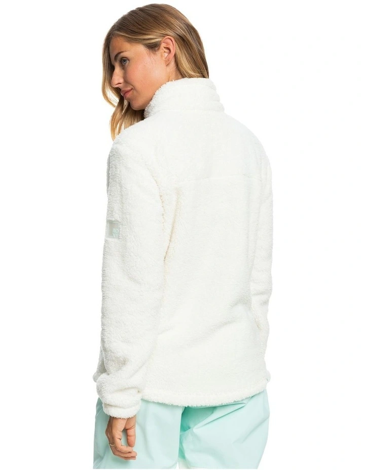Budget π Roxy Alabama Zip Up Fleece In White β€οΈ - Image 2