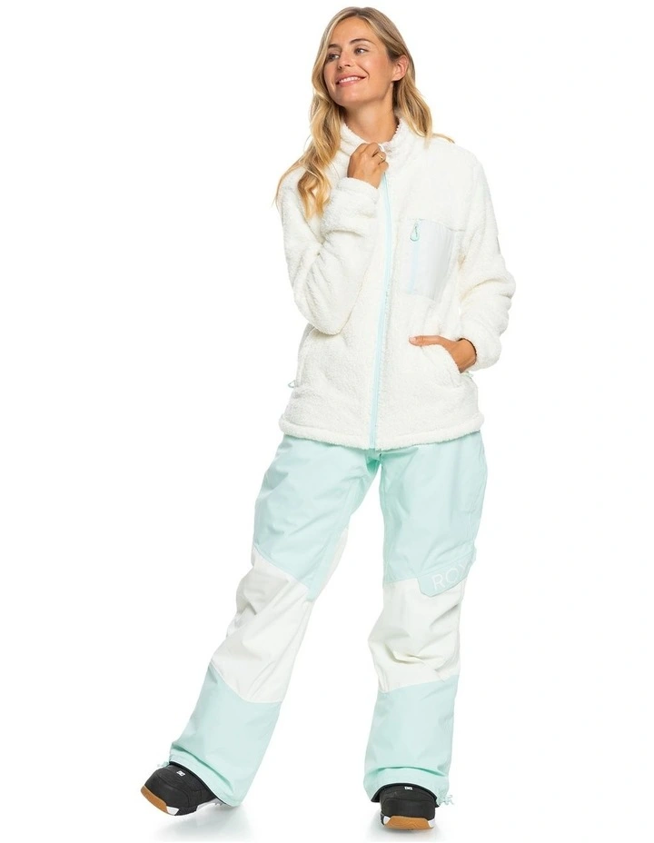 Budget π Roxy Alabama Zip Up Fleece In White β€οΈ - Image 5