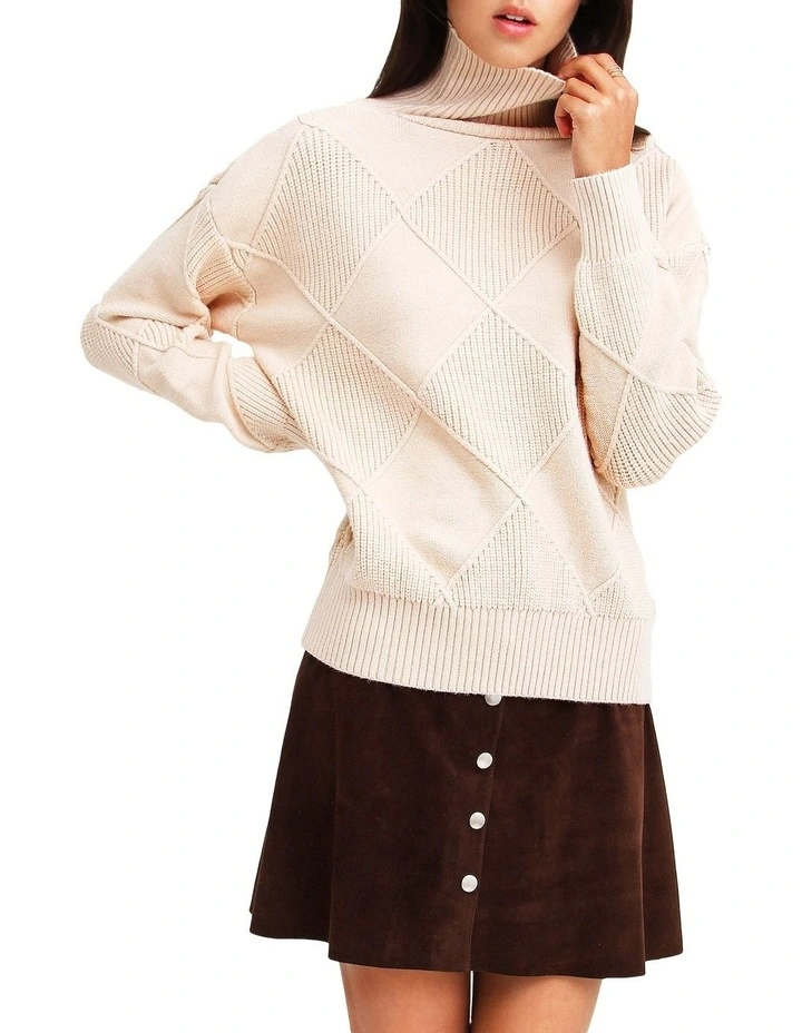 Flash Sale βοΈ Belle & Bloom The Academy Ivory Turtleneck Jumper π§¨