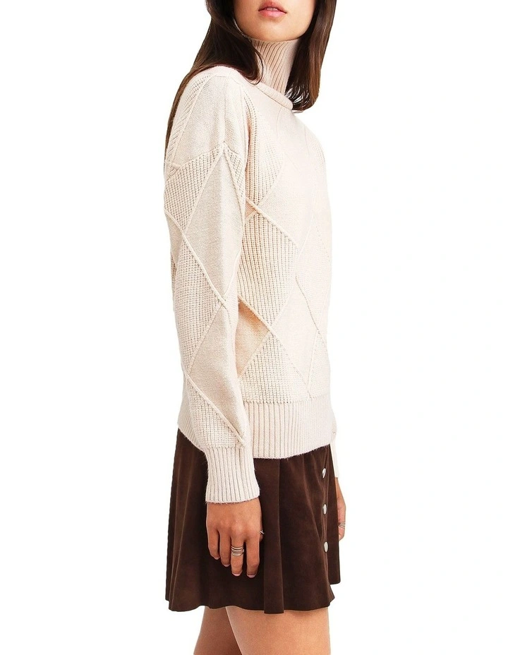 Flash Sale βοΈ Belle & Bloom The Academy Ivory Turtleneck Jumper 𧨠- Image 2