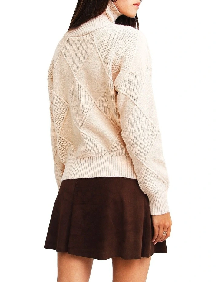 Flash Sale βοΈ Belle & Bloom The Academy Ivory Turtleneck Jumper 𧨠- Image 3