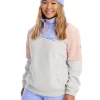 Outlet 🥰 Roxy Chloe Kim Half Zip Fleece In Grey 😍