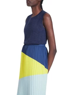 Deals ⭐ Marcs Oasis Sleeveless Knit In Denim Blue ⌛