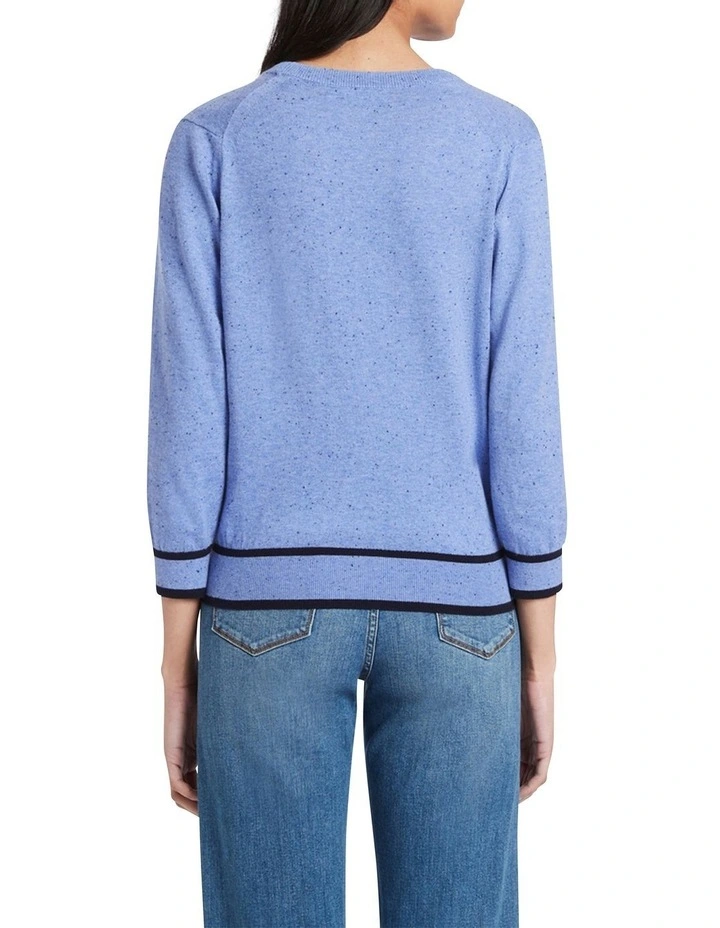 Best deal π David Lawrence Onika Speckle Knit In Blue π― - Image 3