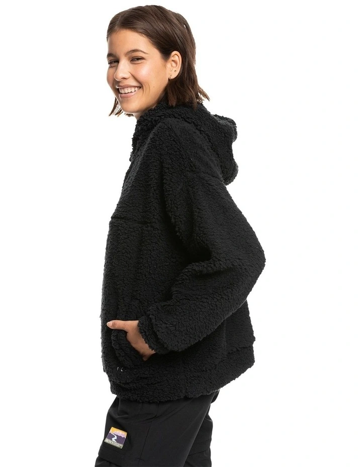 Outlet π€© Roxy Like A Lucky Day Half Zip Fleece In Black β¨ - Image 3