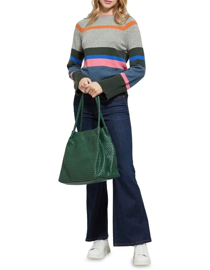 Promo β€οΈ Oxford Mia Striped Crew Neck Knit Jumper In Grey Multi π - Image 5