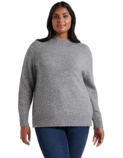 Outlet π Forever New Curve Ellery Stand Neck Jumper In Grey π