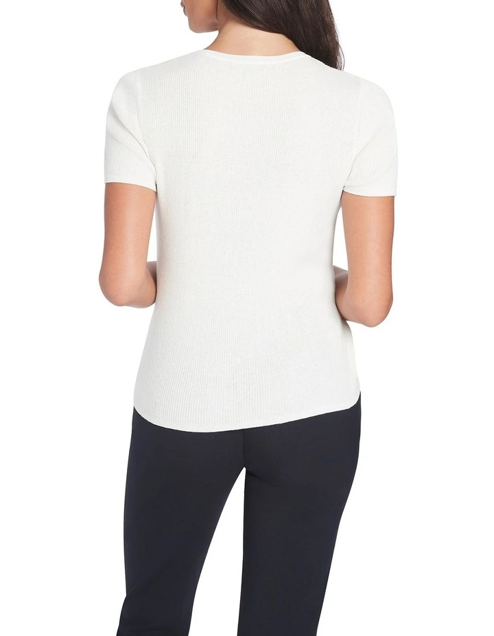 Flash Sale π David Lawrence Anya Cotton Blend Knit In Ivory π― - Image 3