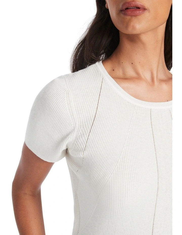 Flash Sale π David Lawrence Anya Cotton Blend Knit In Ivory π― - Image 4