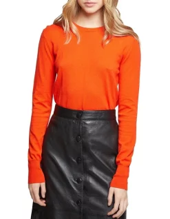 Outlet 🎉 Oxford Emily Crew Neck Knit Sunrise 🔥