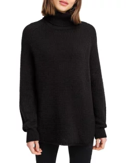 Budget 💯 Belle & Bloom Young Hearts Oversized Turtleneck Jumper 🛒