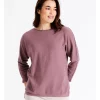 Promo 👍 Regatta Sustainable Viscose Magyar 3/4 Sleeve Jumper With Exposed Sleeve Seam In Eggplant 👏