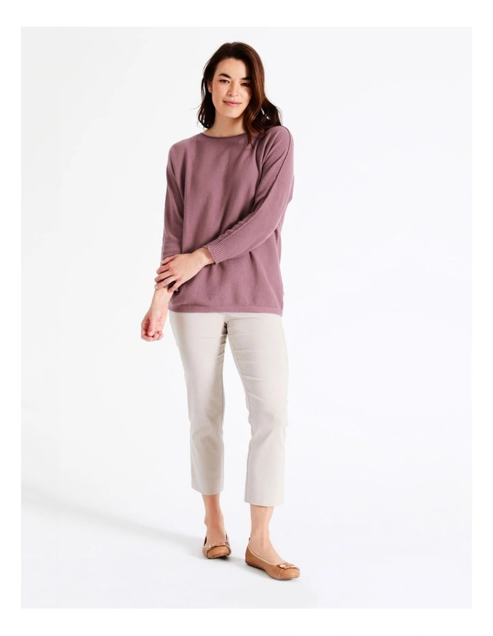 Promo π Regatta Sustainable Viscose Magyar 3/4 Sleeve Jumper With Exposed Sleeve Seam In Eggplant π - Image 3