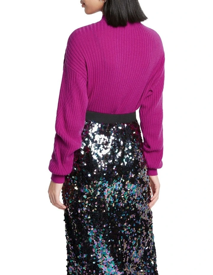 Discount β Sass & Bide Feel The Burn Blouson Sleeve Cashmere Jumper Raspberry β - Image 2