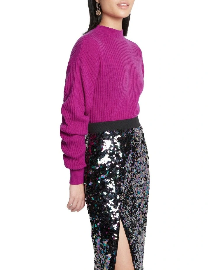 Discount β Sass & Bide Feel The Burn Blouson Sleeve Cashmere Jumper Raspberry β - Image 3