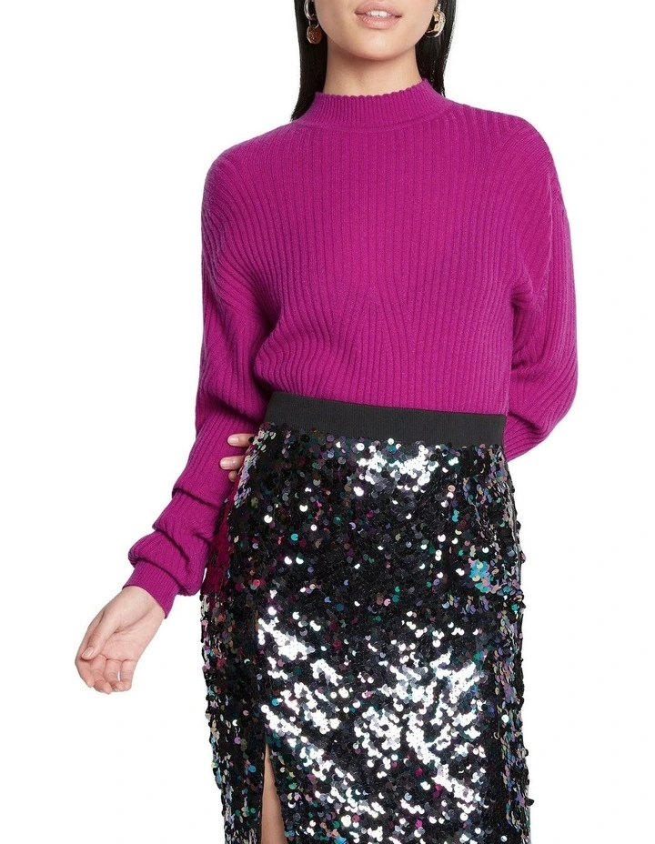 Discount β Sass & Bide Feel The Burn Blouson Sleeve Cashmere Jumper Raspberry β - Image 4