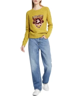 Top 10 ✔️ Sass & Bide The Song Bird Embellished Knit In Charteuse 🛒