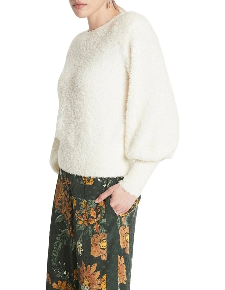 Cheap π₯° Sass & Bide Silver Thoughts Fluffy Knit Sweater Cream π - Image 3