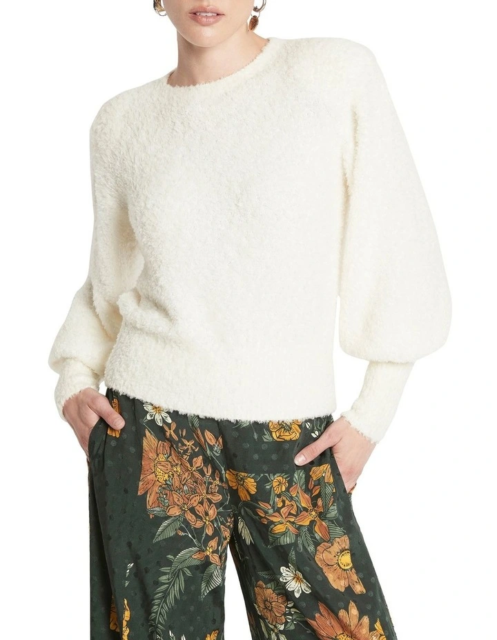 Cheap π₯° Sass & Bide Silver Thoughts Fluffy Knit Sweater Cream π - Image 4