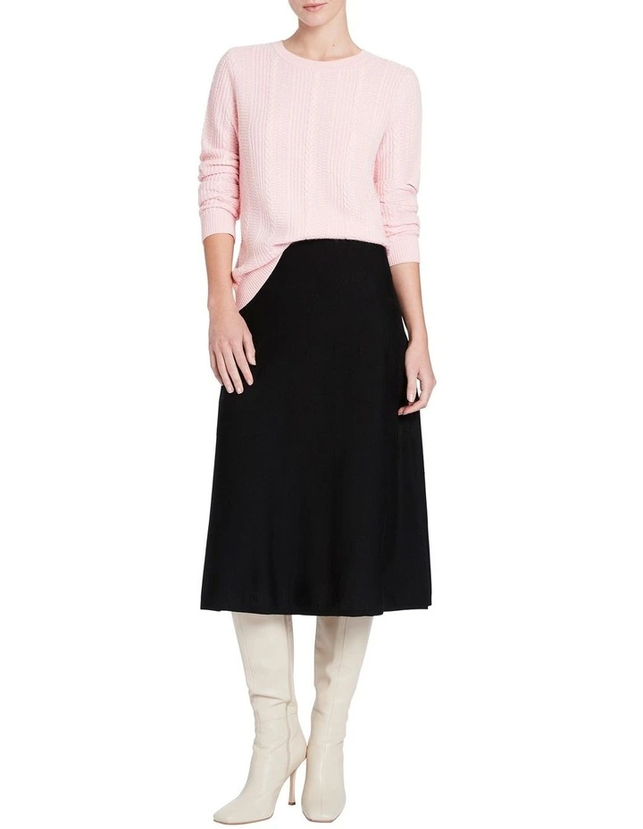 Flash Sale βοΈ David Lawrence Kerryn Cable Knit Jumper In Rose Quartz π - Image 2