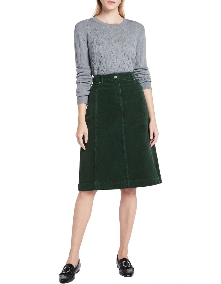 Discount βοΈ David Lawrence Monya Cable Knit Jumper In Silver Grey βοΈ - Image 2