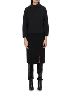 Buy ⭐ Veronika Maine Double Knit Sweater In Black 🔥