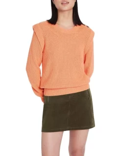 Flash Sale ✔️ Marcs Demi Long Sleeve Knit Jumper In Salmon 👍