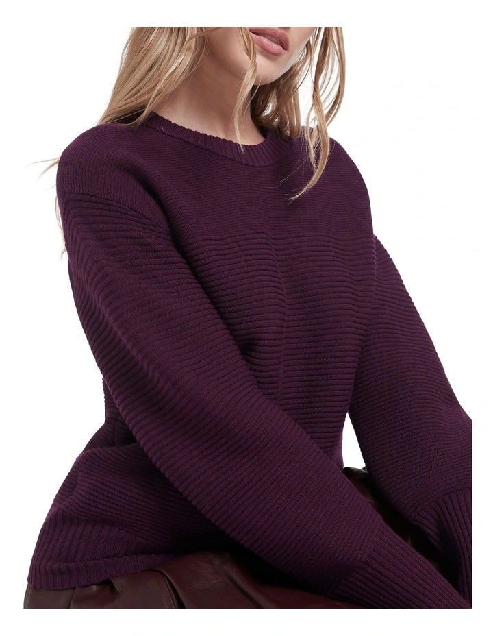 Buy π€© Marcs Izabella Ottoman Knit Sweater Grape β - Image 4
